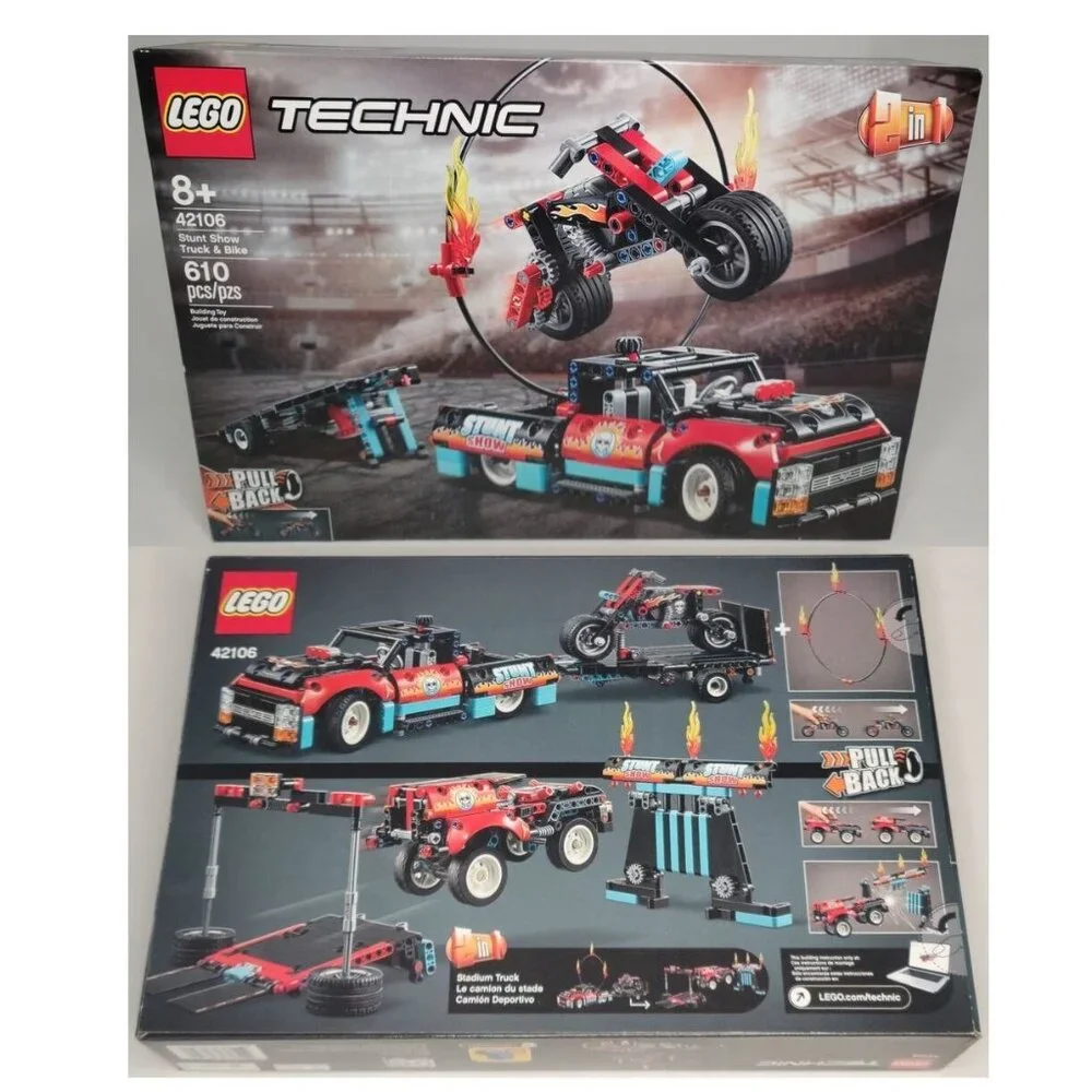 LEGO 42106 Stunt Show Truck & Bike Technic 2 in 1 Stadium Truck RETIRED SEALED